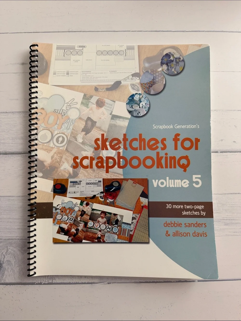 Sketches for Scrapbooking Volumes 1-8 Complete Set Spiral Bound Layout Idea Book